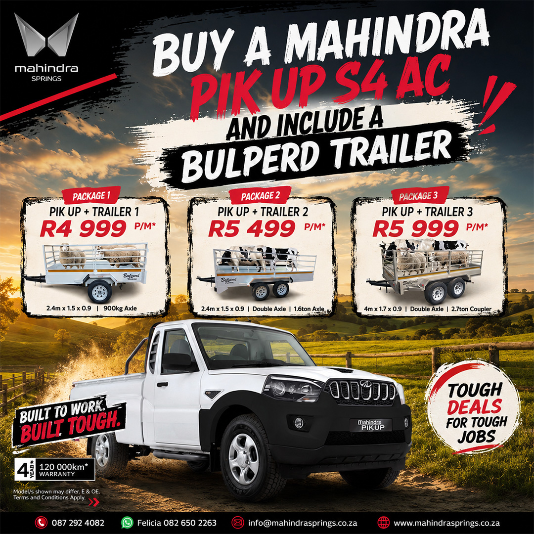 Mahindra S4 AC + Bulperd Trailer